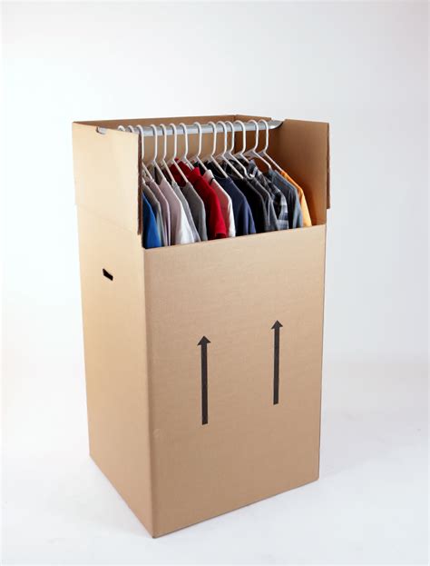 large cardboard wardrobe box